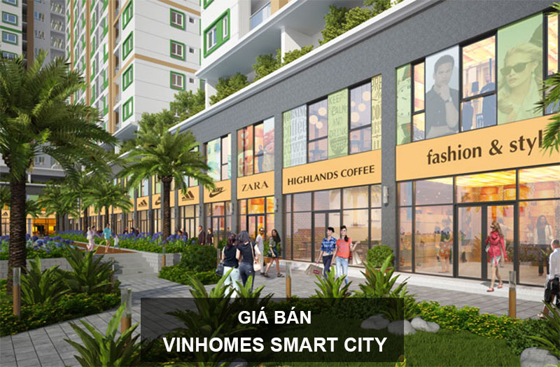 Giá Bán Shop Vinhomes Smart City