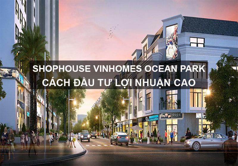 Cách Đầu Tư Shophouse Vinhomes Ocean Park Lợi Nhuận Cao