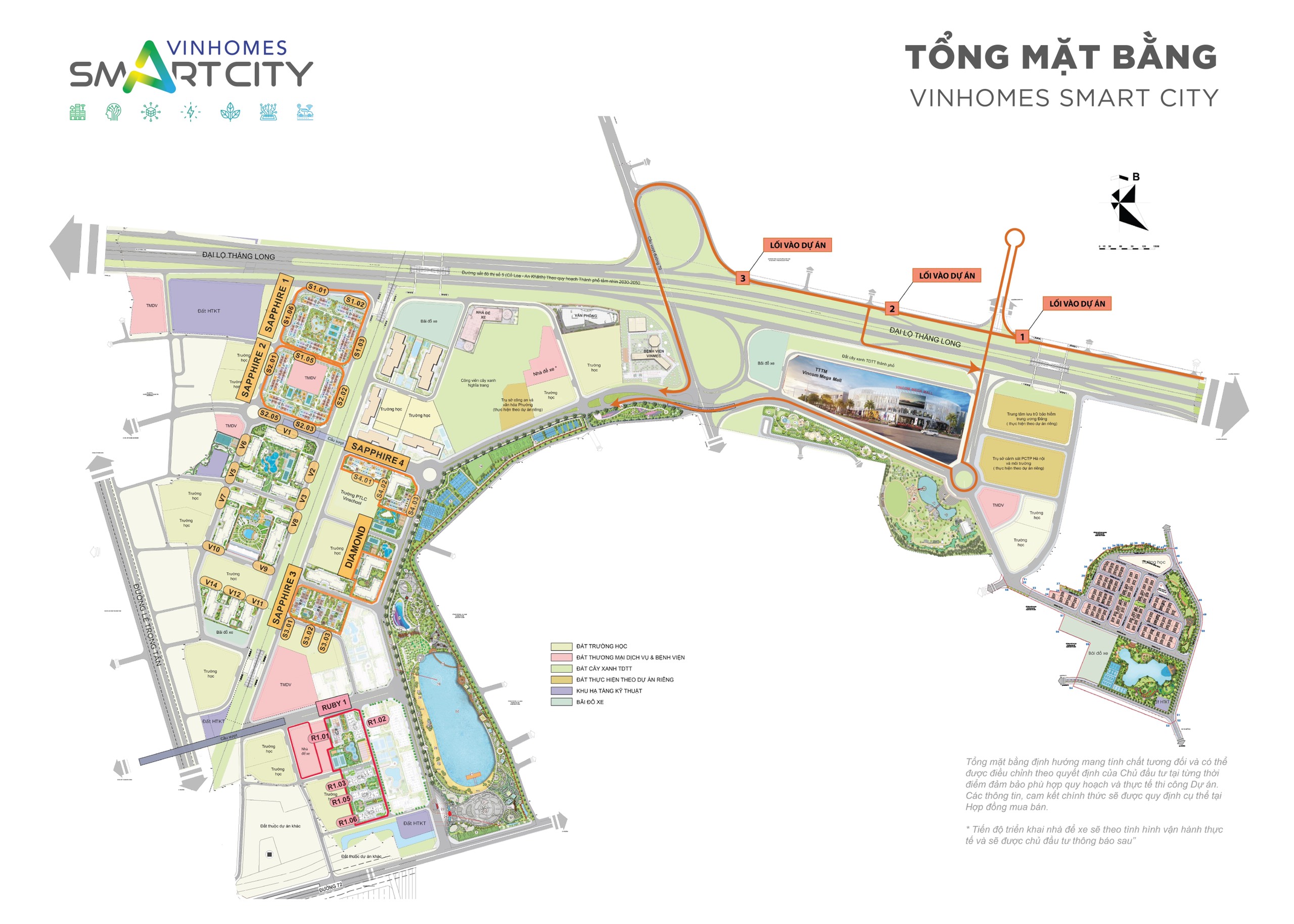 Mặt bằng Vinhomes Smart City