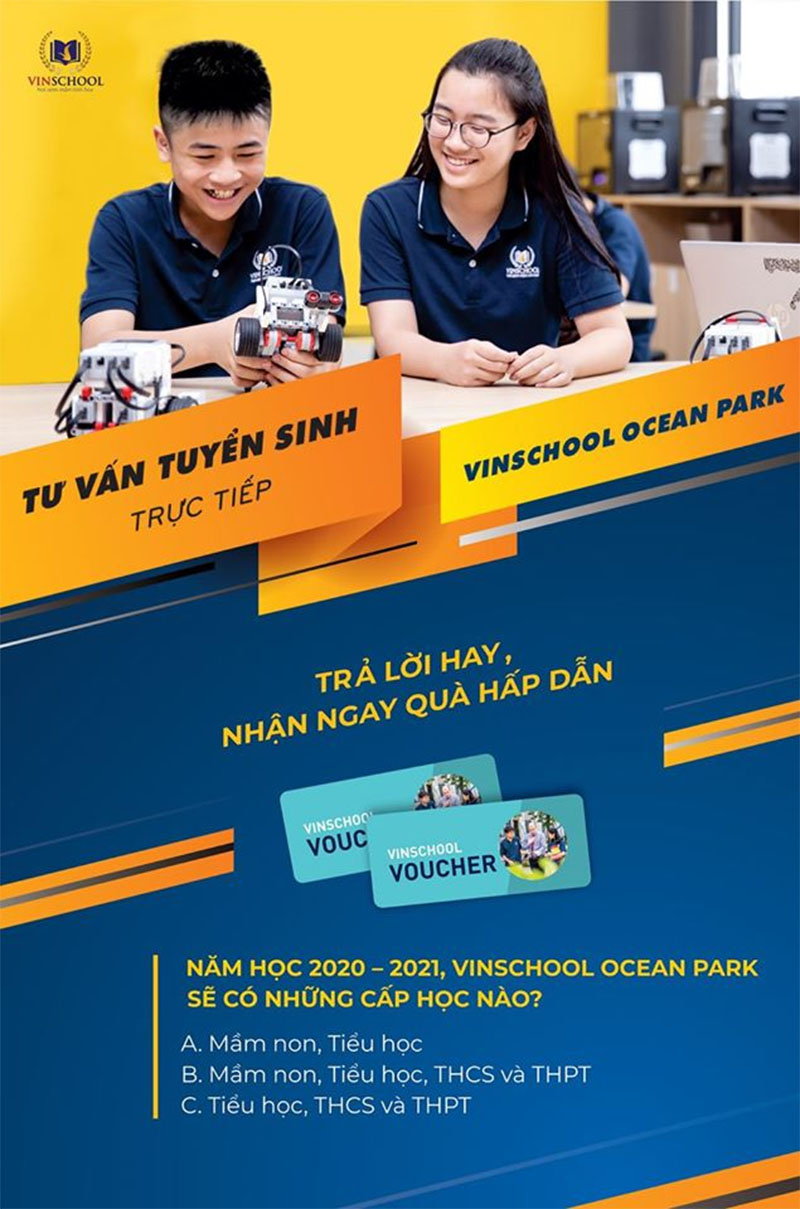 Trường Học Liên Cấp Vinschool ở Vinhomes Ocean Park